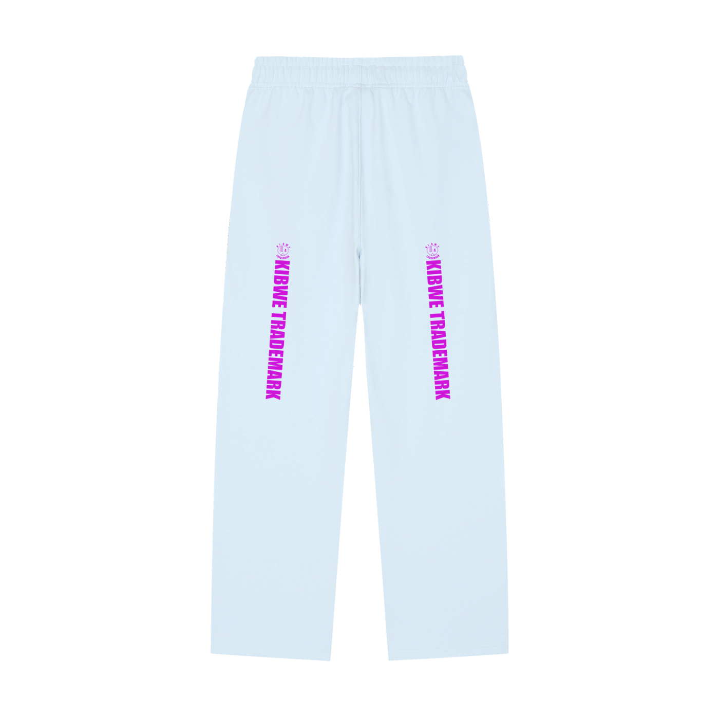 Solid Color Straight-Leg Sweatpants