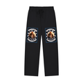 Solid Color Straight-Leg Sweatpants