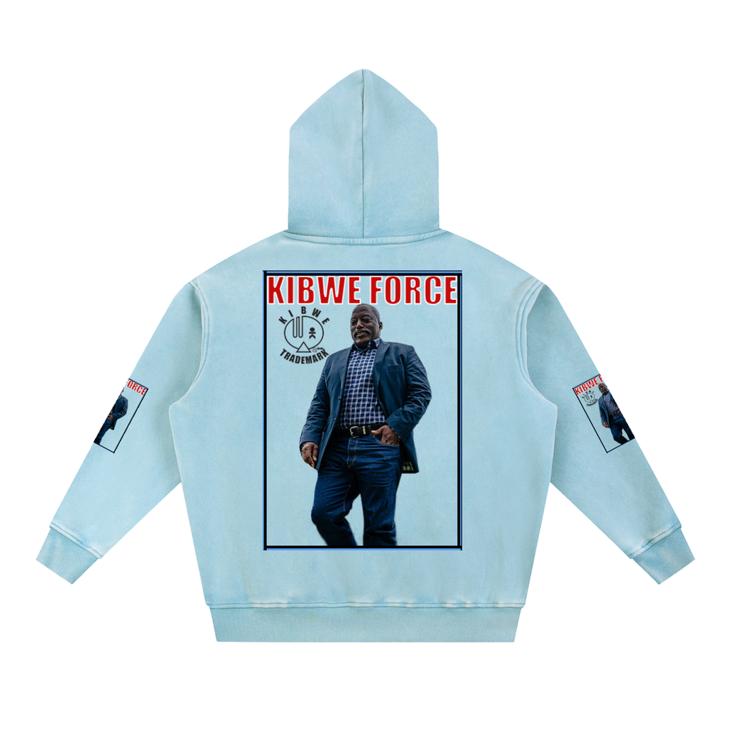 Snow Wash Fleece Oversize Hoodie
