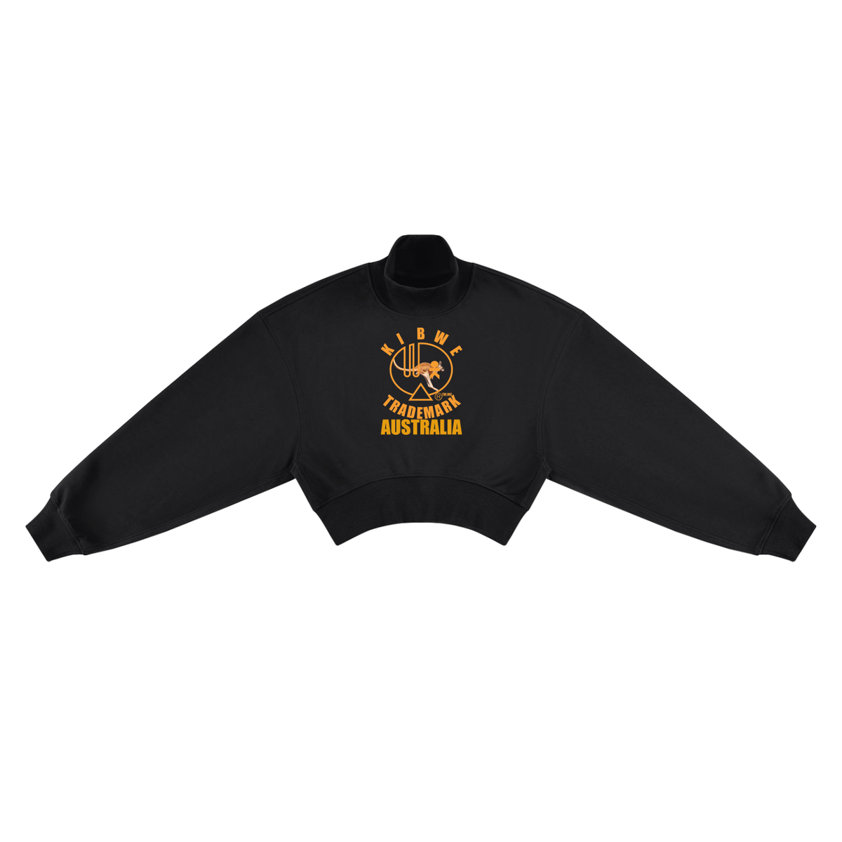 Women's Crop Mock Neck Sweatshirt