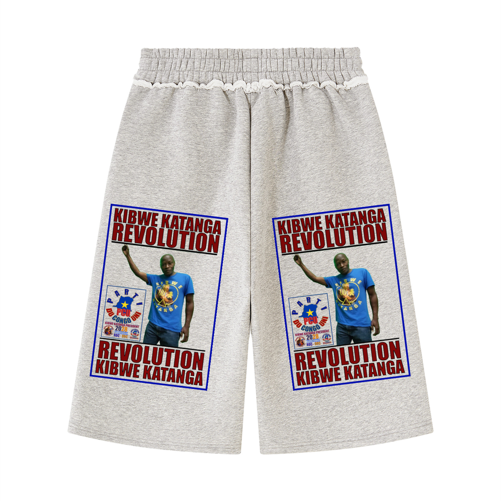 Unisex Raw Edge Fleece Shorts