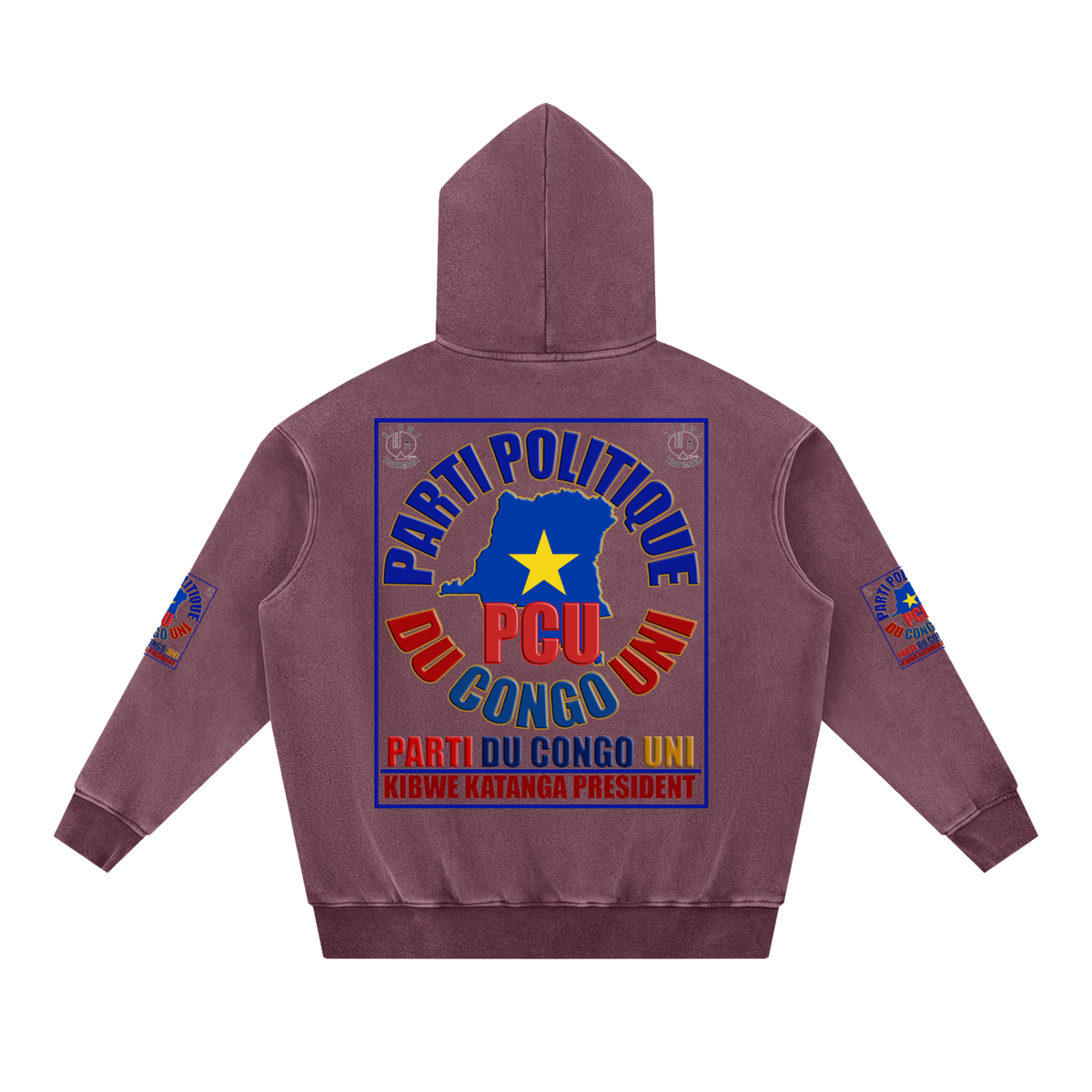 Snow Wash Fleece Oversize Hoodie