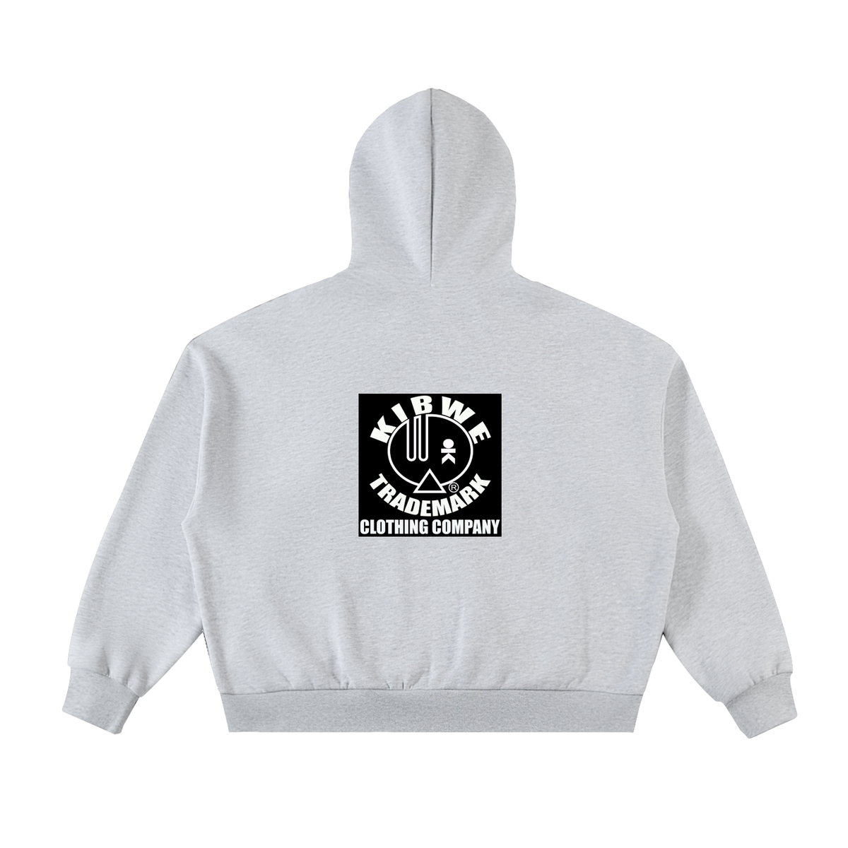 Fleeced Full-Zip Boxy Hoodie