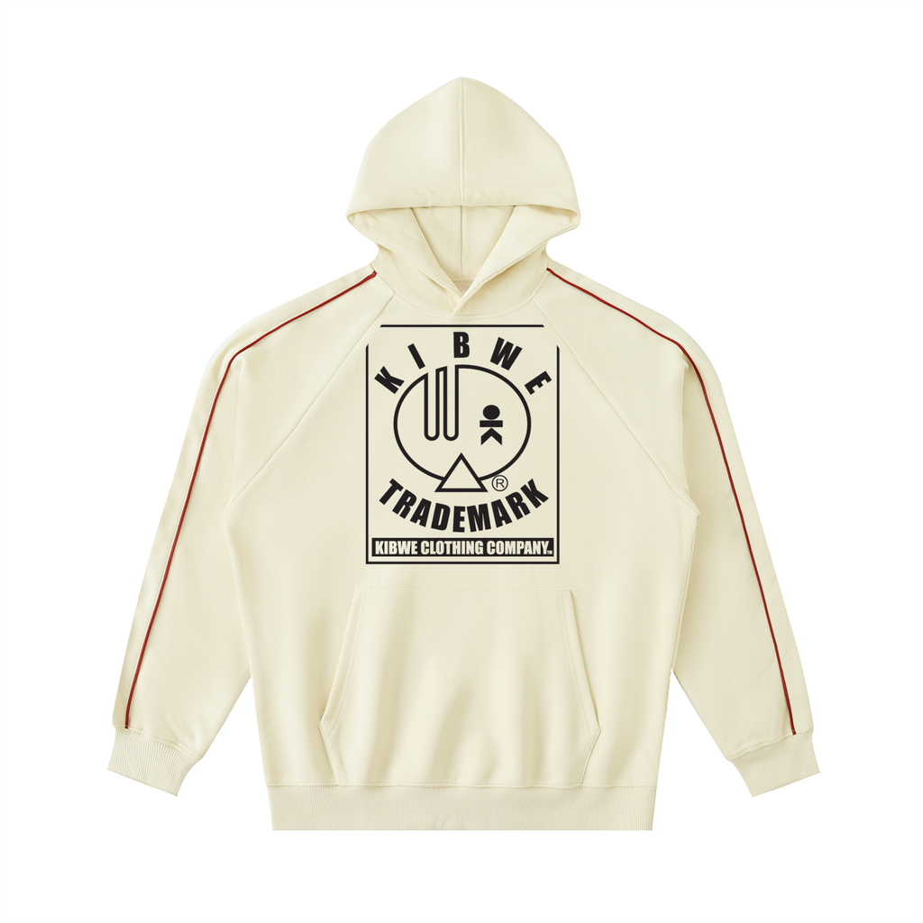 Contrast Piping Raglan Hoodie