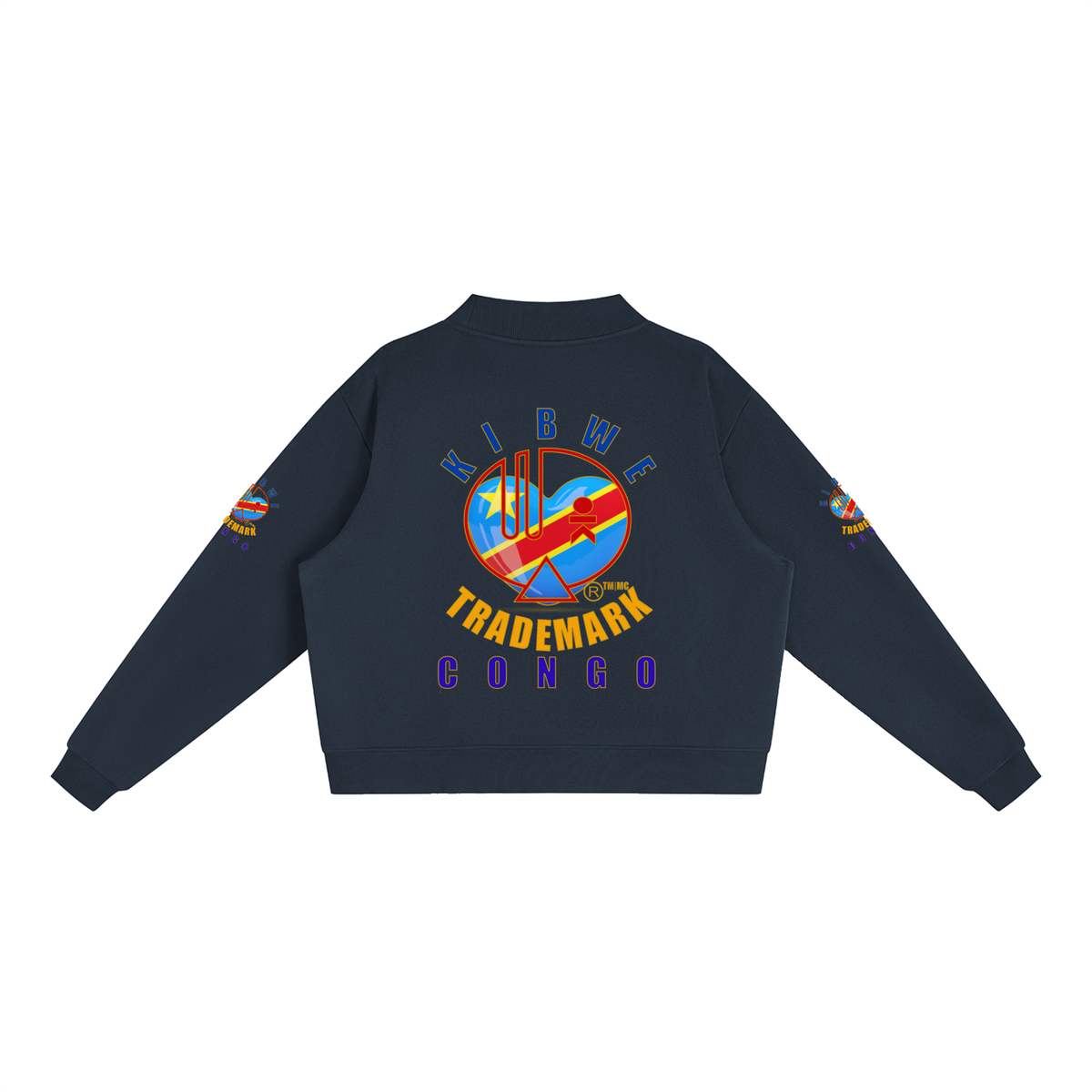 Essential Fleece Mock-Neck Crew Sweatshirt
