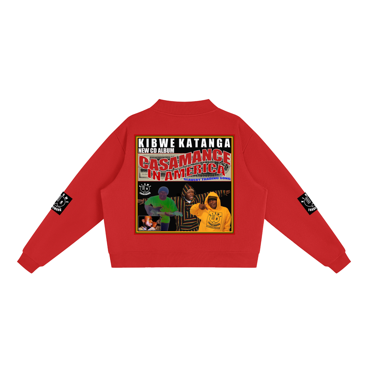 Essential Fleece Mock-Neck Crew Sweatshirt