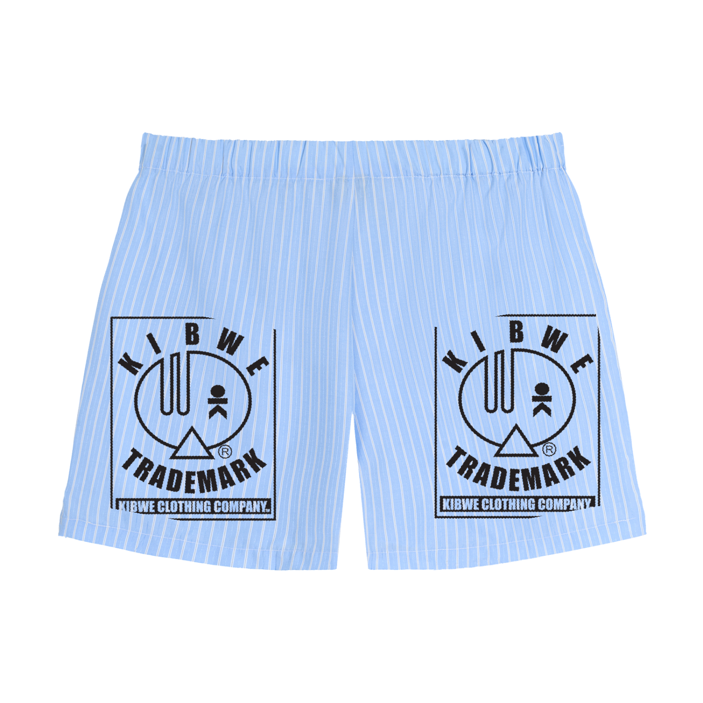 Striped Elastic Waist Shorts