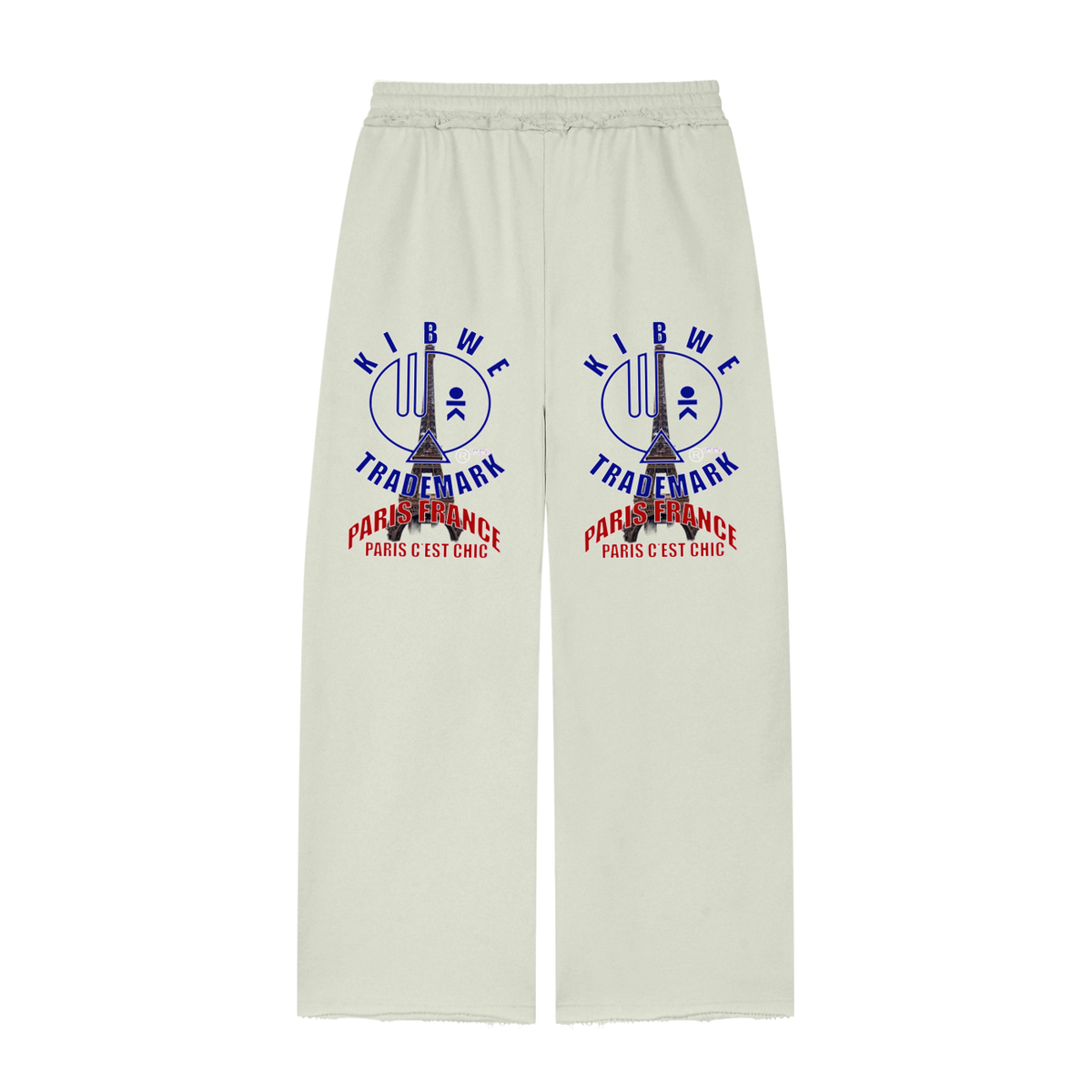 Women’s Wide Leg Raw Edge Sweatpants