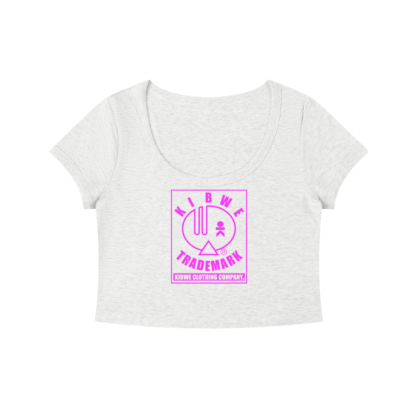 Women's Solid Color Slim Crop T-Shirt