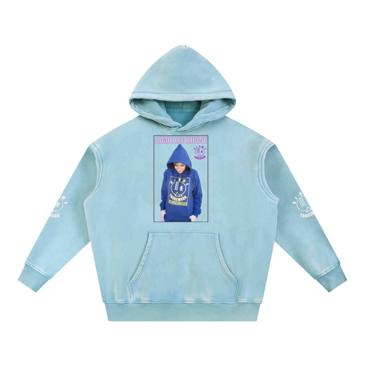 Snow Wash Fleece Oversize Hoodie