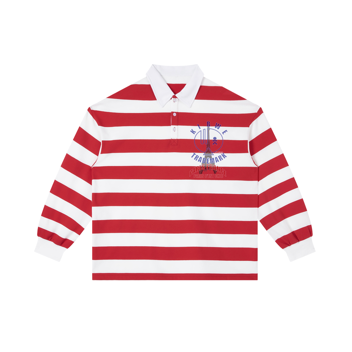 Color Block Stripe Polo Shirt