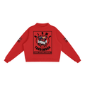 Essential Fleece Mock-Neck Crew Sweatshirt