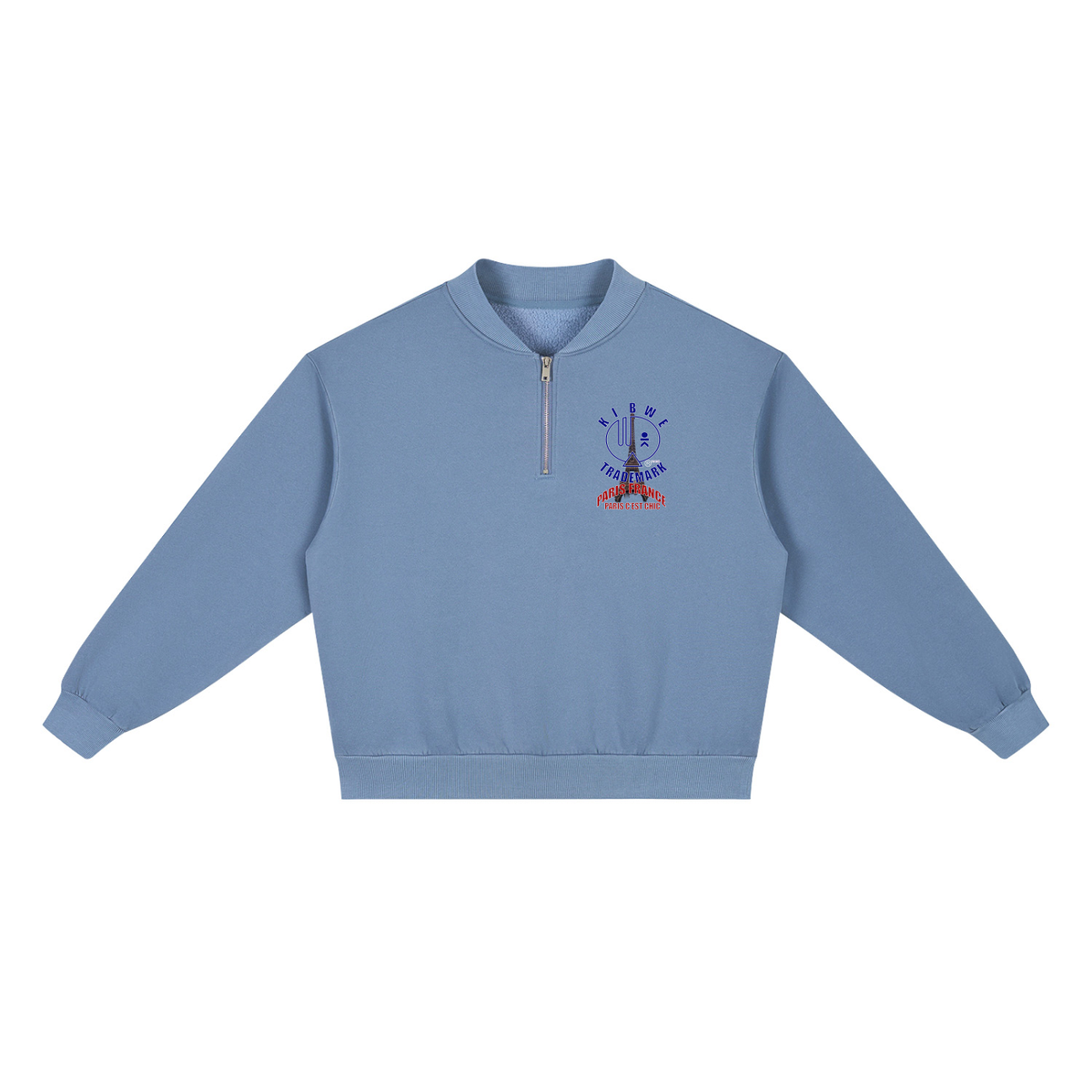 Unisex Vintage Wash Fleece Quarter Zip Sweatshirt