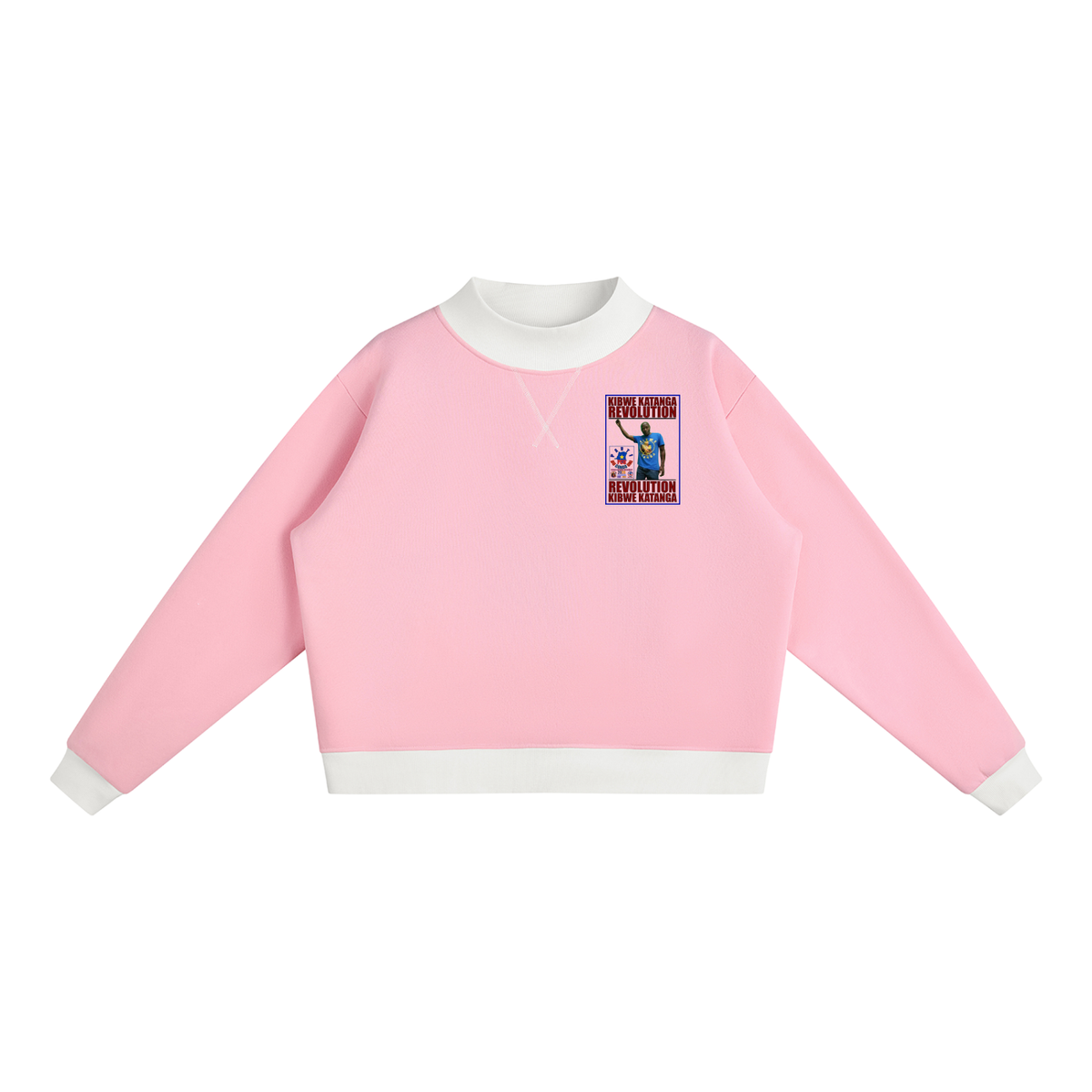 Women’s Mock Neck Crewneck Sweatshirt