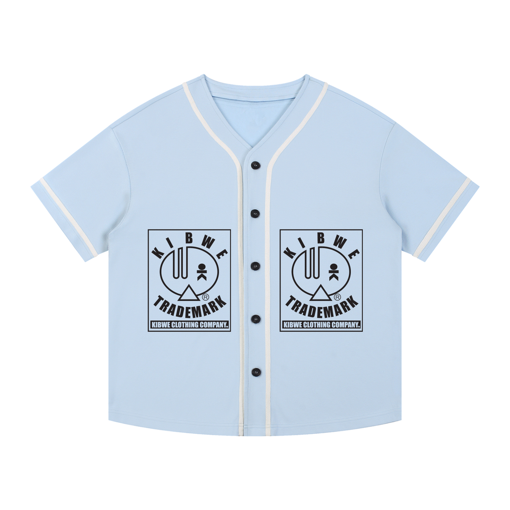 Contrast Piped Button-Up Jersey