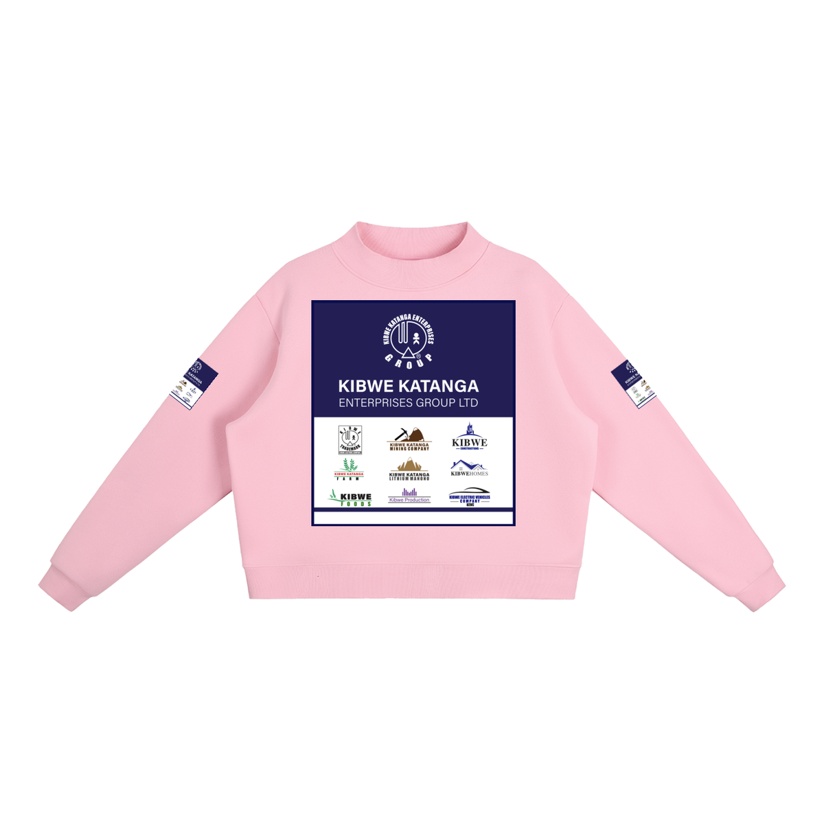 Essential Fleece Mock-Neck Crew Sweatshirt