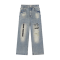 Vintage Wash Distressed Denim Jeans