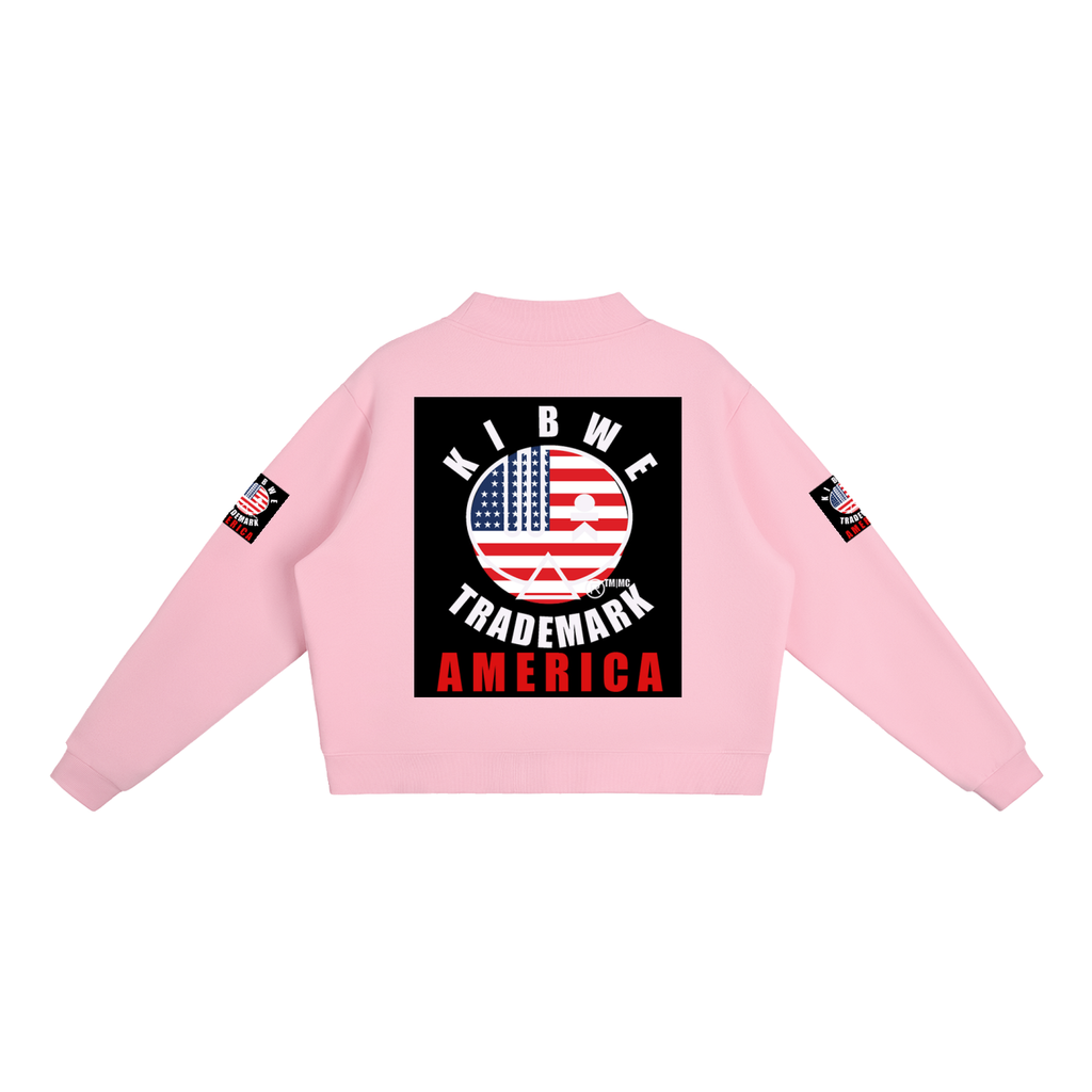 Essential Fleece Mock-Neck Crew Sweatshirt