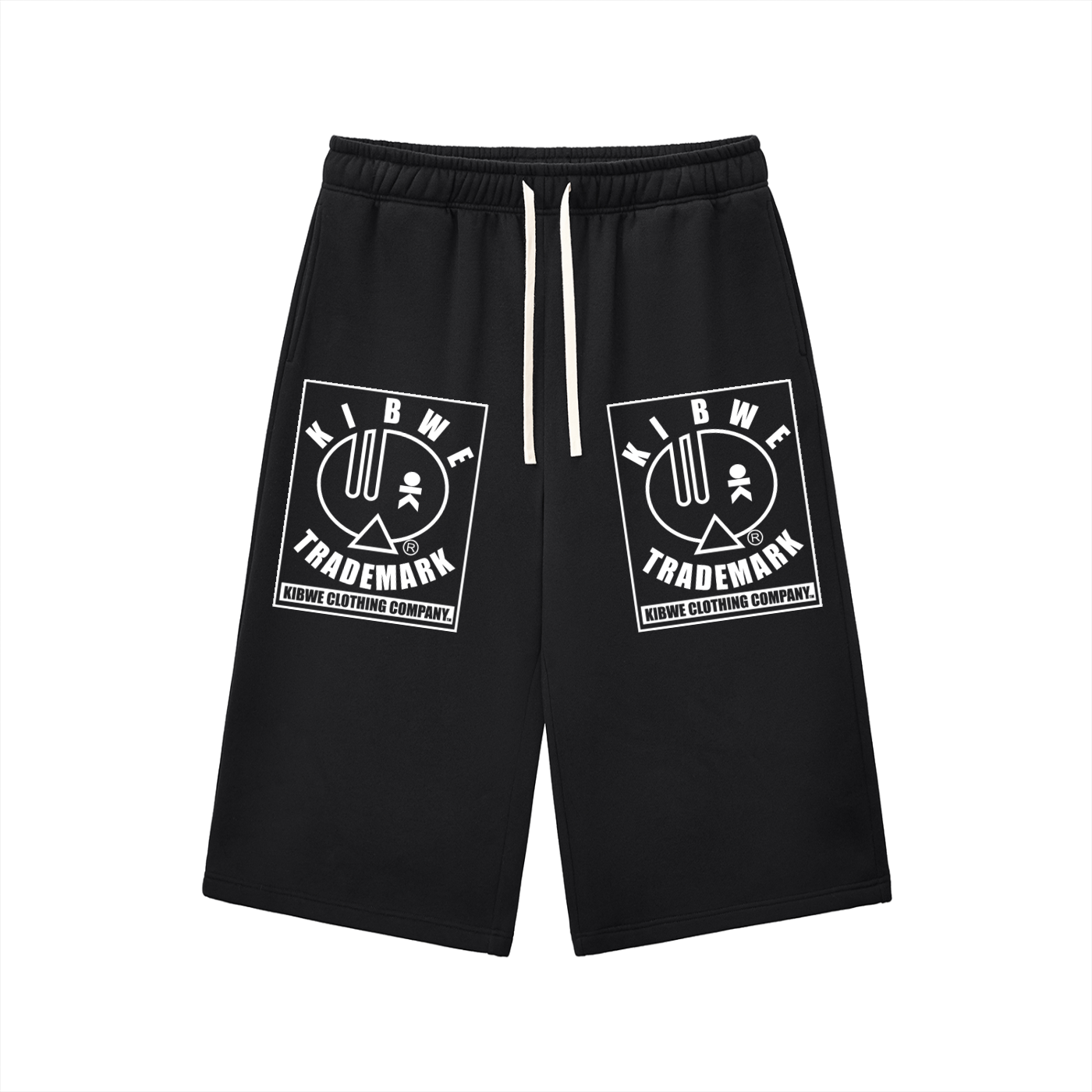 Relaxed Drawstring Three-quarter Sweatpants