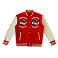 Two-Tone Fleeced Varsity Jacket