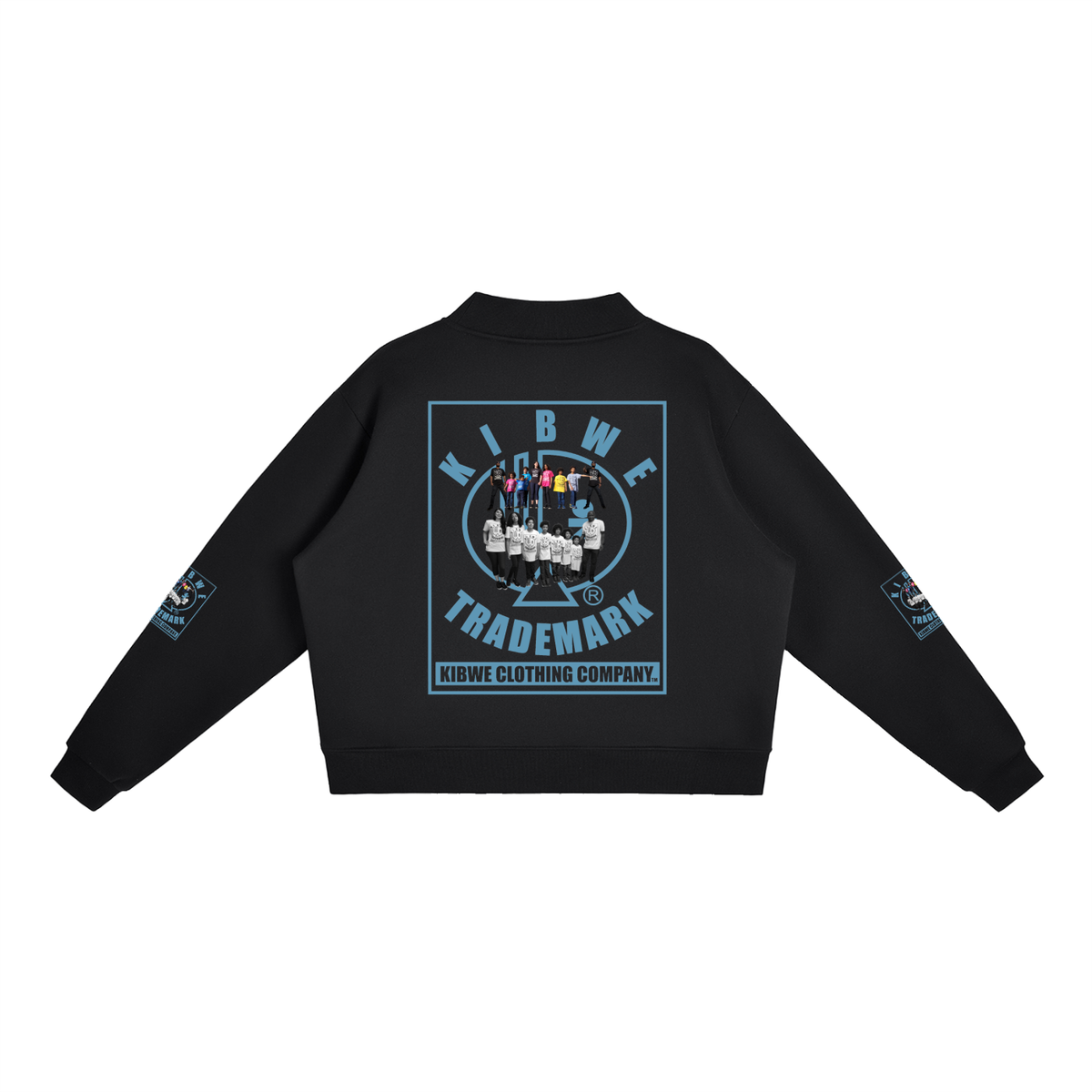 Essential Fleece Mock-Neck Crew Sweatshirt