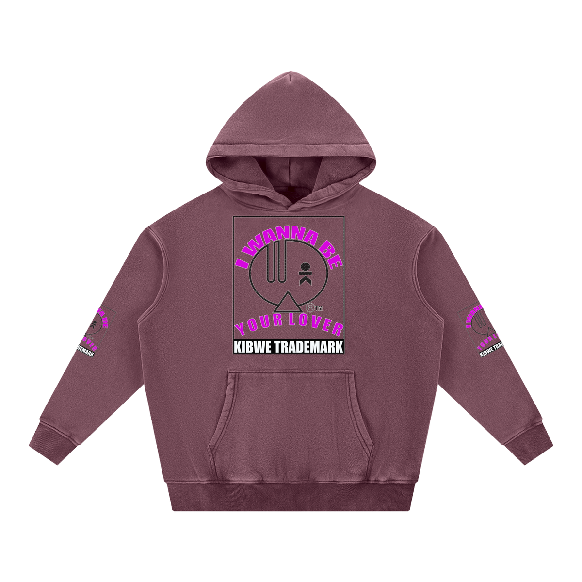 Snow Wash Fleece Oversize Hoodie