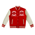 Two-Tone Fleeced Varsity Jacket