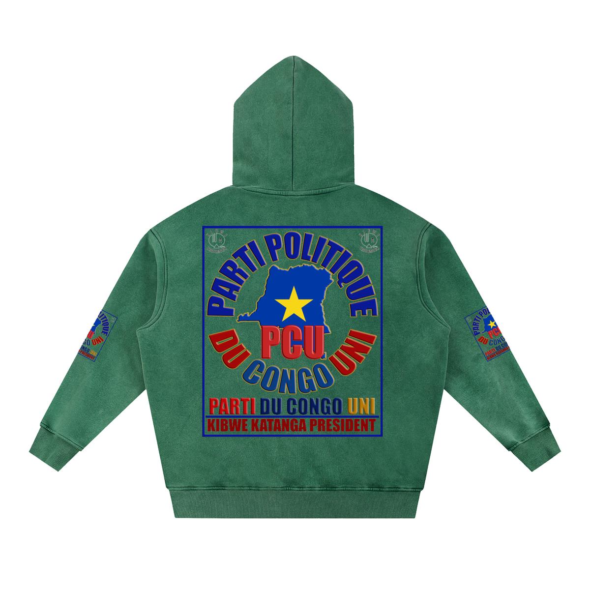 Snow Wash Fleece Oversize Hoodie
