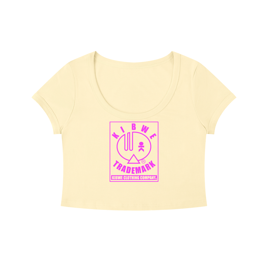 Women's Solid Color Slim Crop T-Shirt
