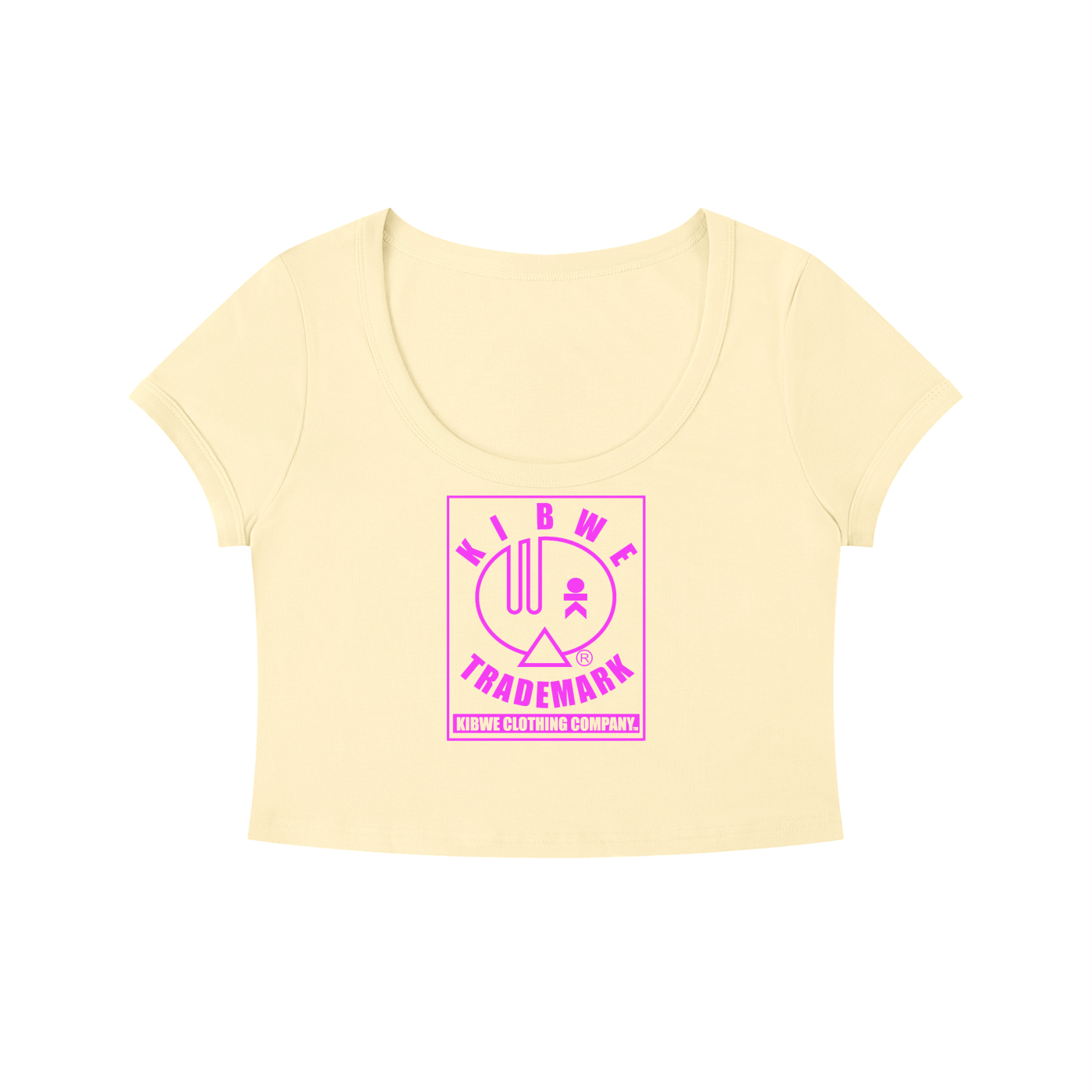Women's Solid Color Slim Crop T-Shirt