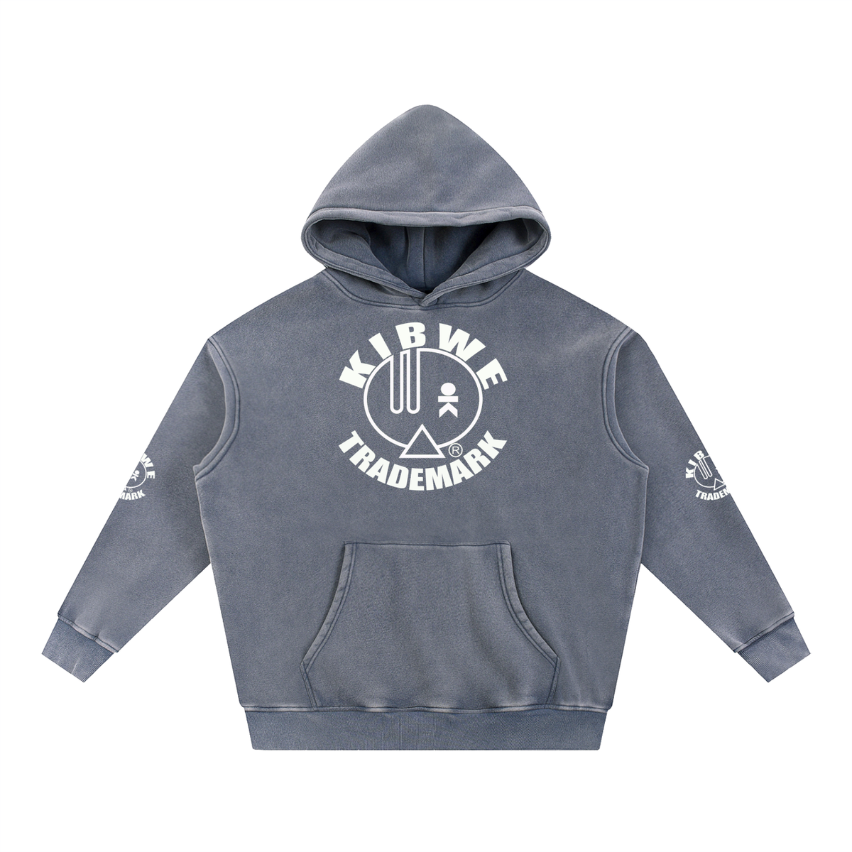 Snow Wash Fleece Oversize Hoodie