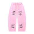 Unisex Mineral Wash Barrel Leg Pants