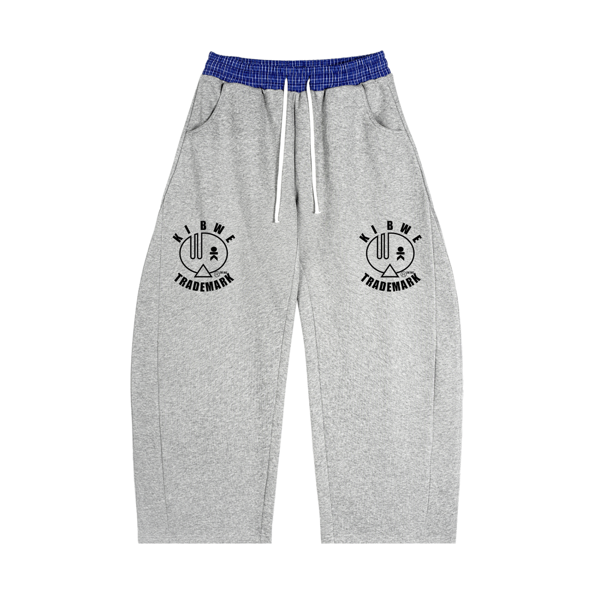 Plaid Waistband Barrel Sweatpants