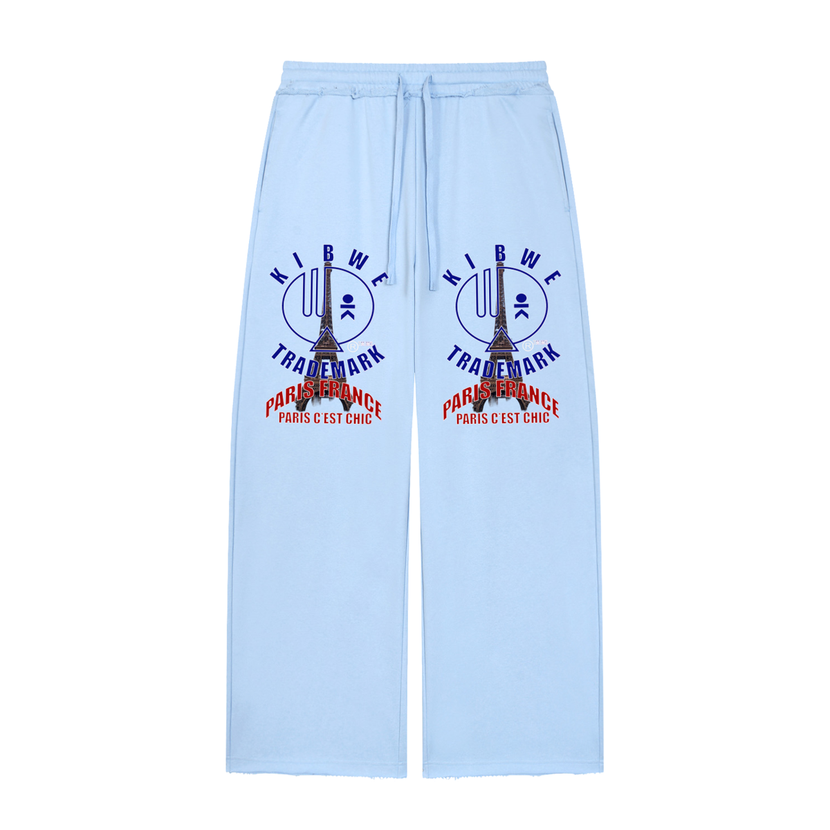 Women’s Wide Leg Raw Edge Sweatpants